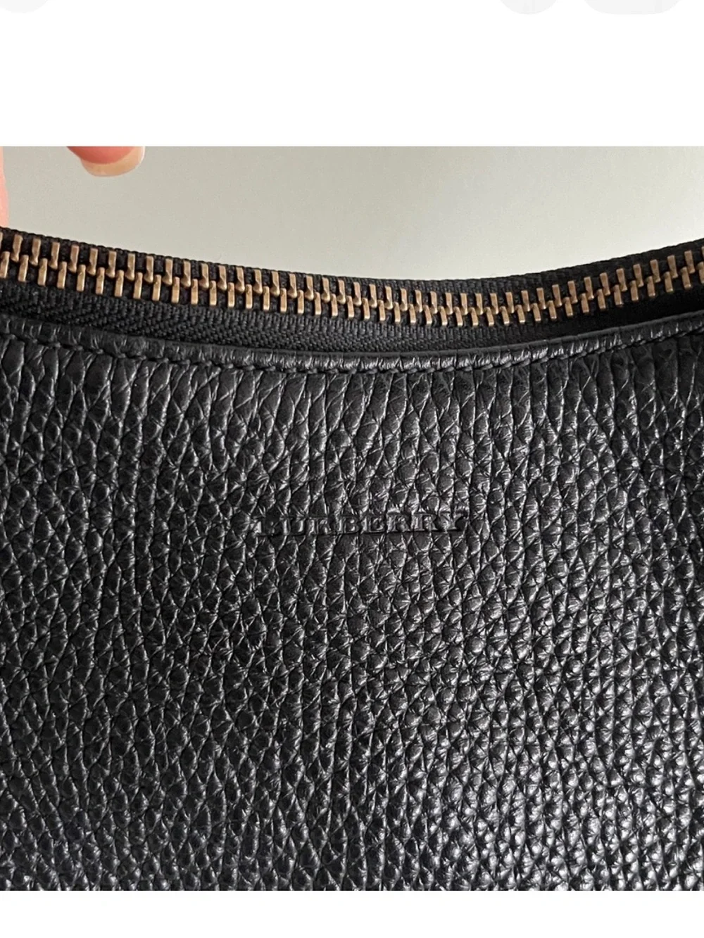 Black Pebbled Hobo Bag